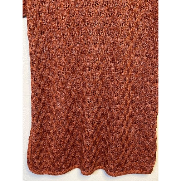 NWT VTG Norton McNaughton Women Open texture Knit Top Small Crew-neck USA Mature - Picture 16 of 16